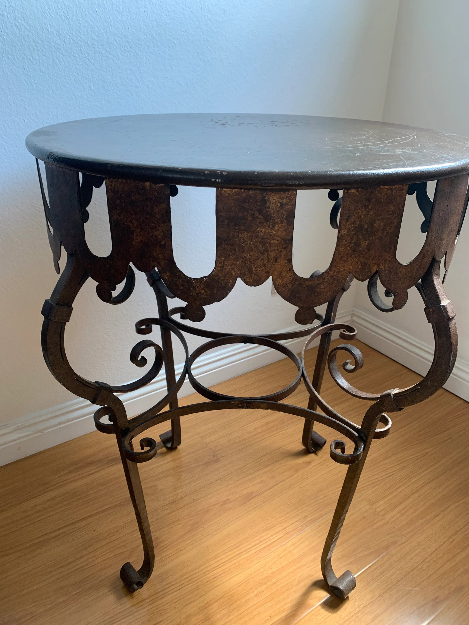 Wrought Iron Side Table - 4