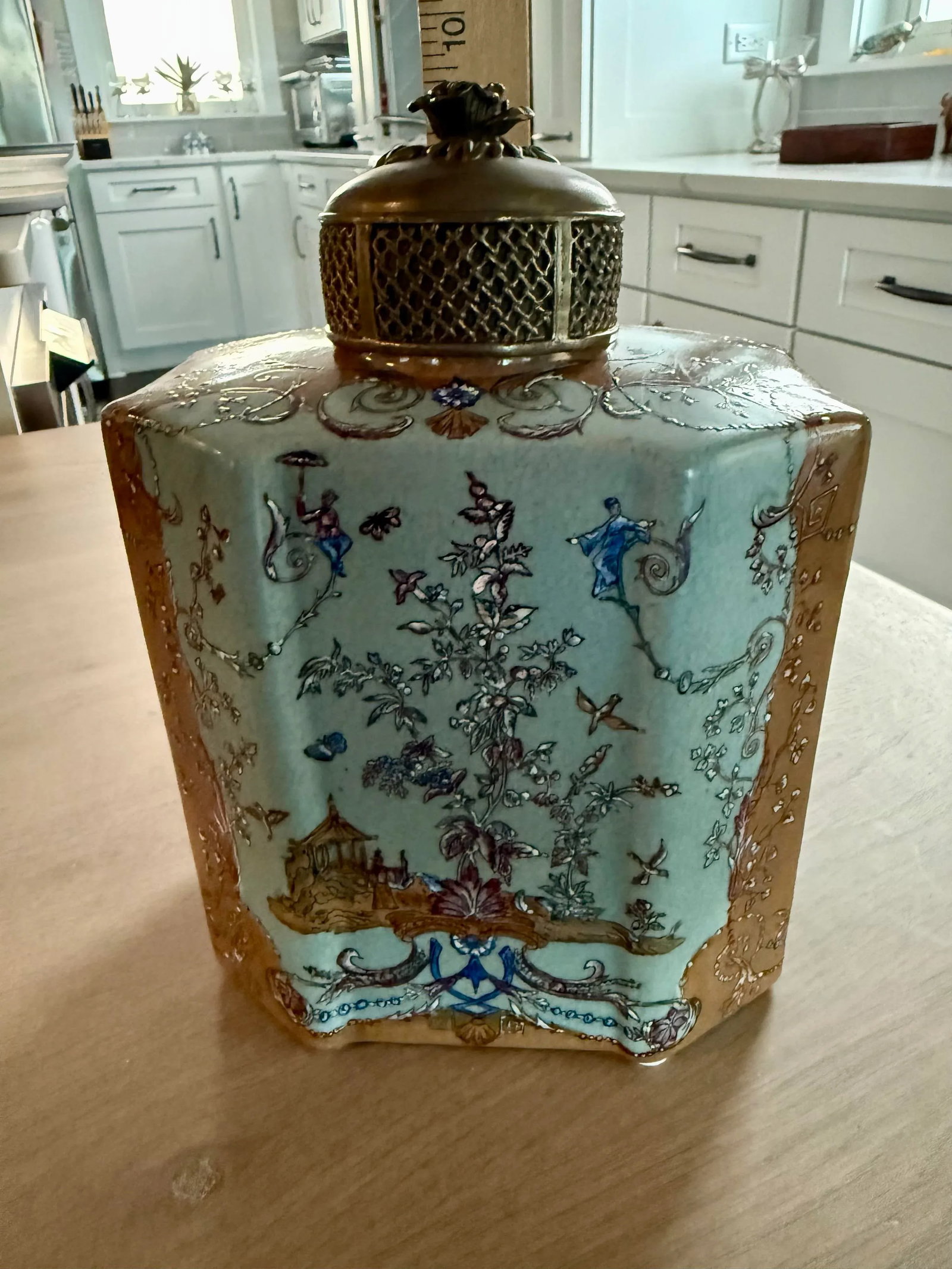 Vintage Wong Lee Tea Caddy Jar - 12