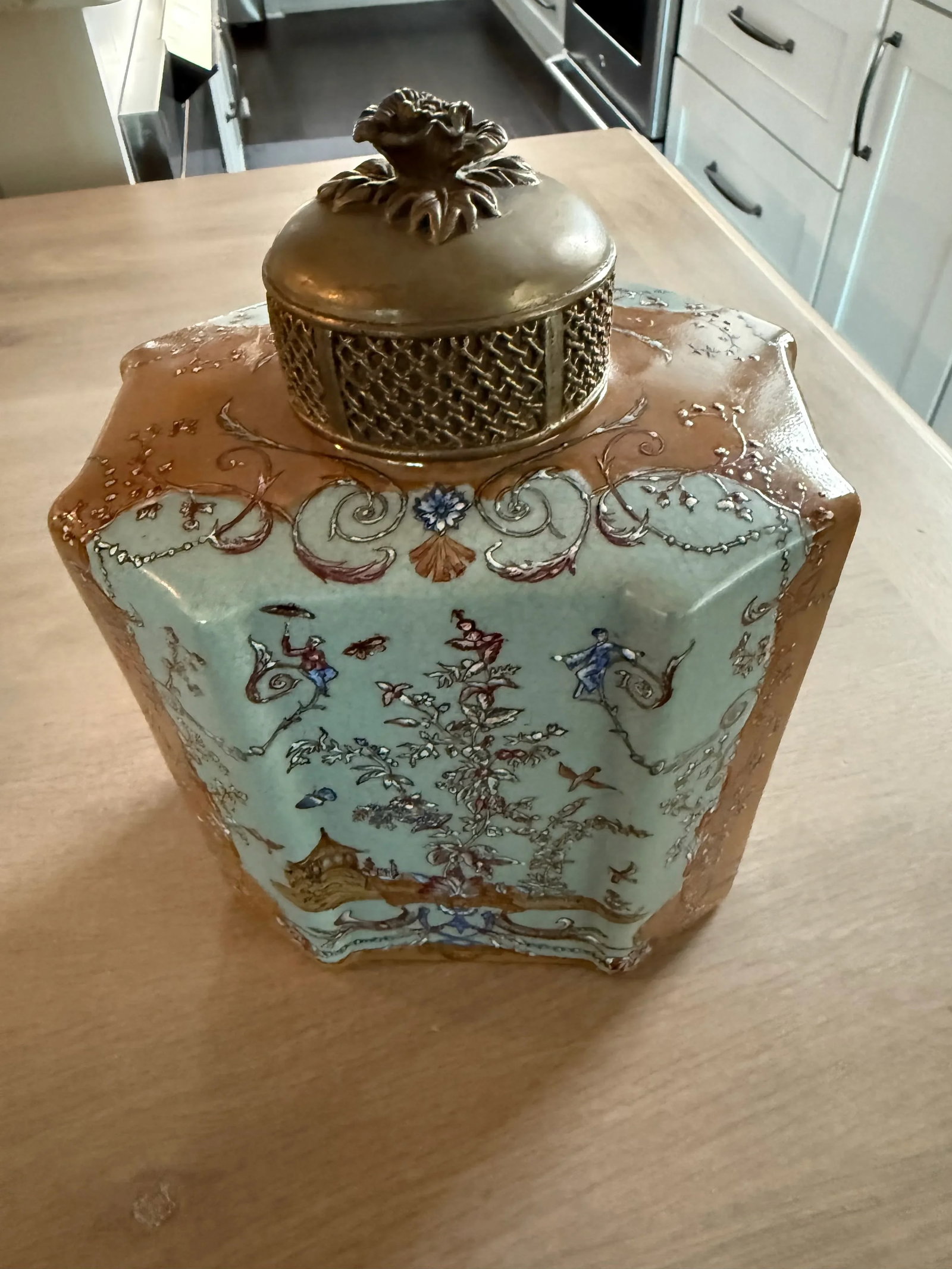 Vintage Wong Lee Tea Caddy Jar - 2