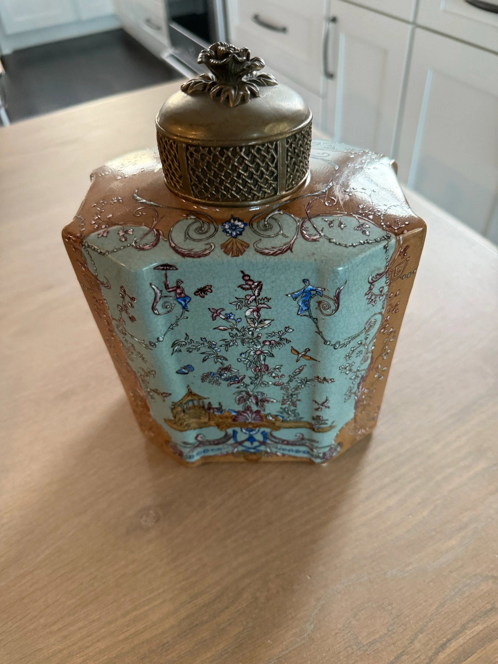 Vintage Wong Lee Tea Caddy Jar - 6