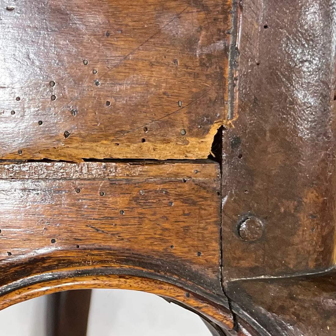 18th Century Louis XV French Provincial Walnut Side Table With Inlaid Top - 10
