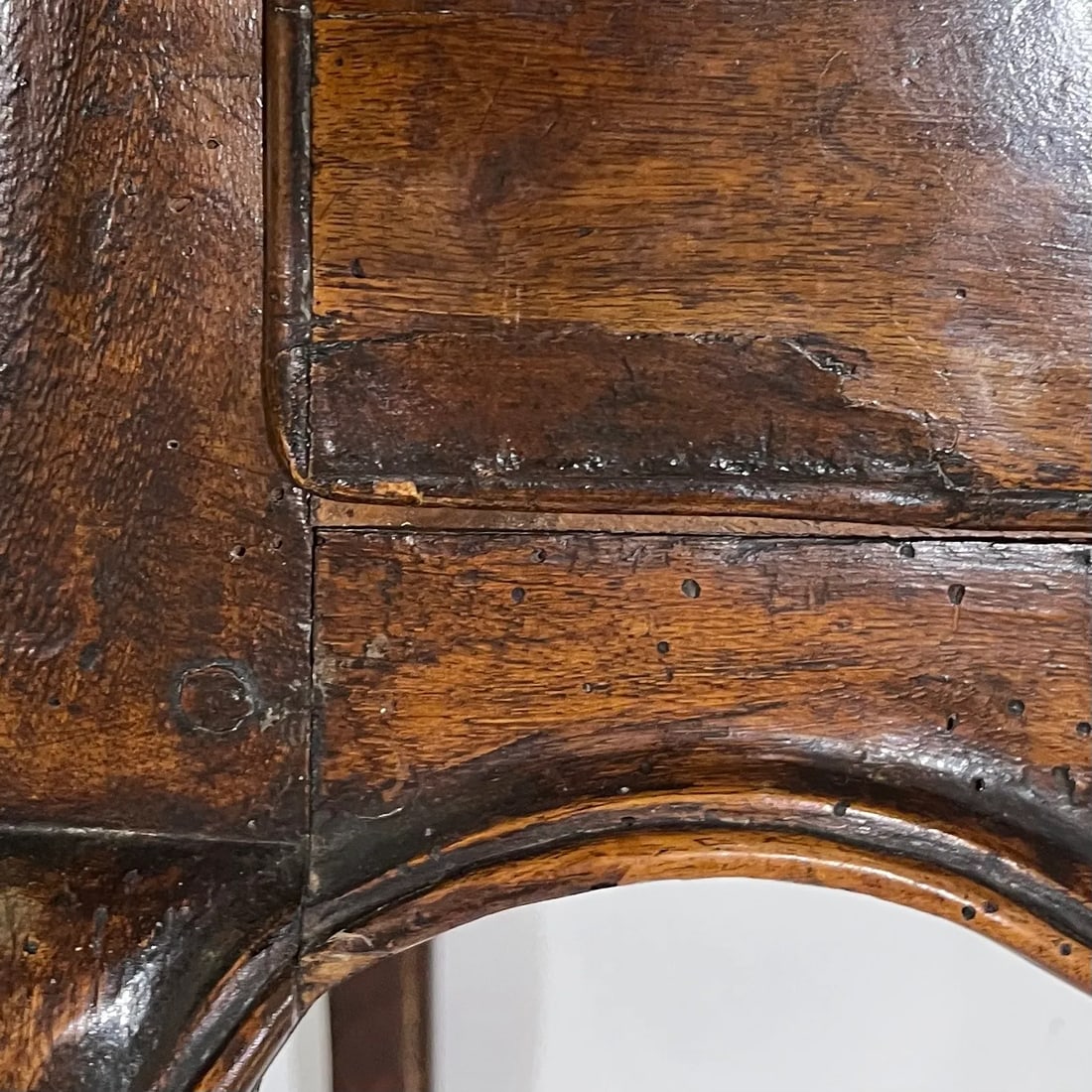 18th Century Louis XV French Provincial Walnut Side Table With Inlaid Top - 9