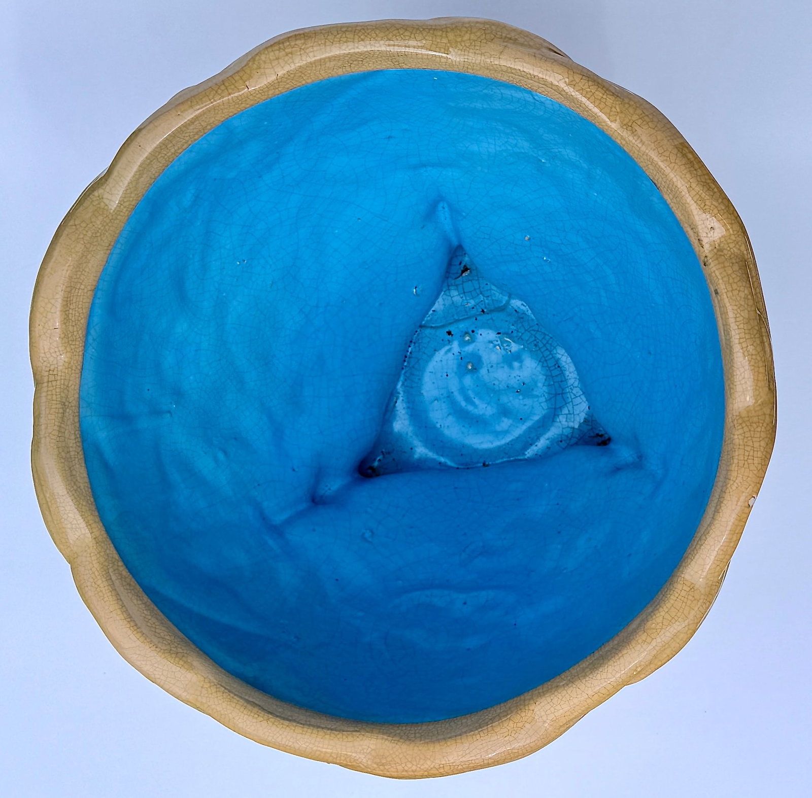 Antique Majolica Faux Bois Ceramic Jardiniere, Japan - 6