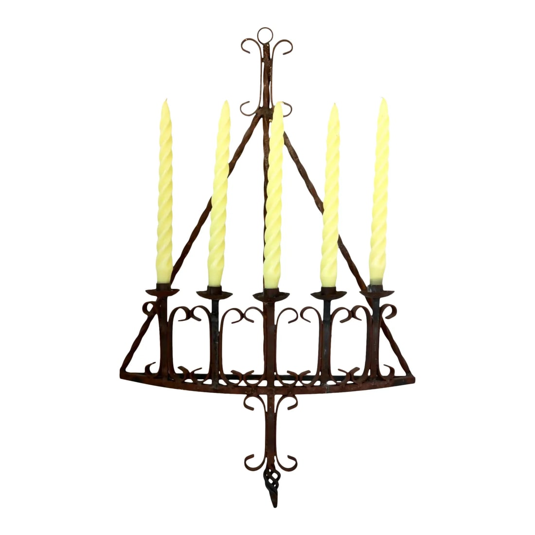 Early 20th Century California Wrought Iron Wall Candelabra - 2