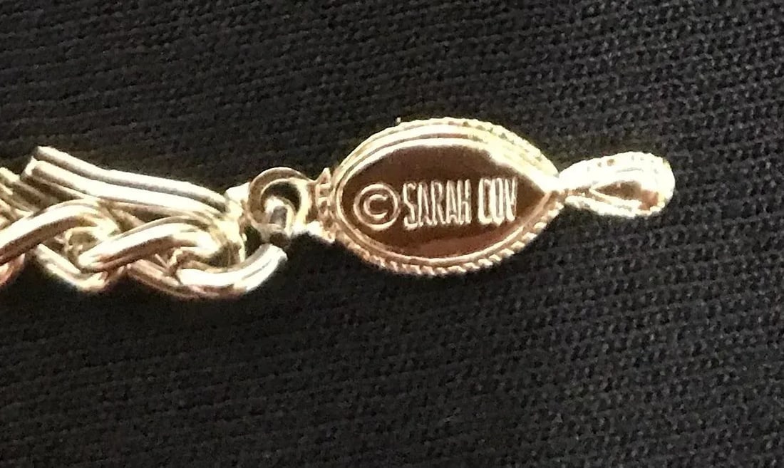 1970 Vintage Swan Rhinestone Pendant Necklace Swan Lake Sarah Coventry Costume Jewelry - 4