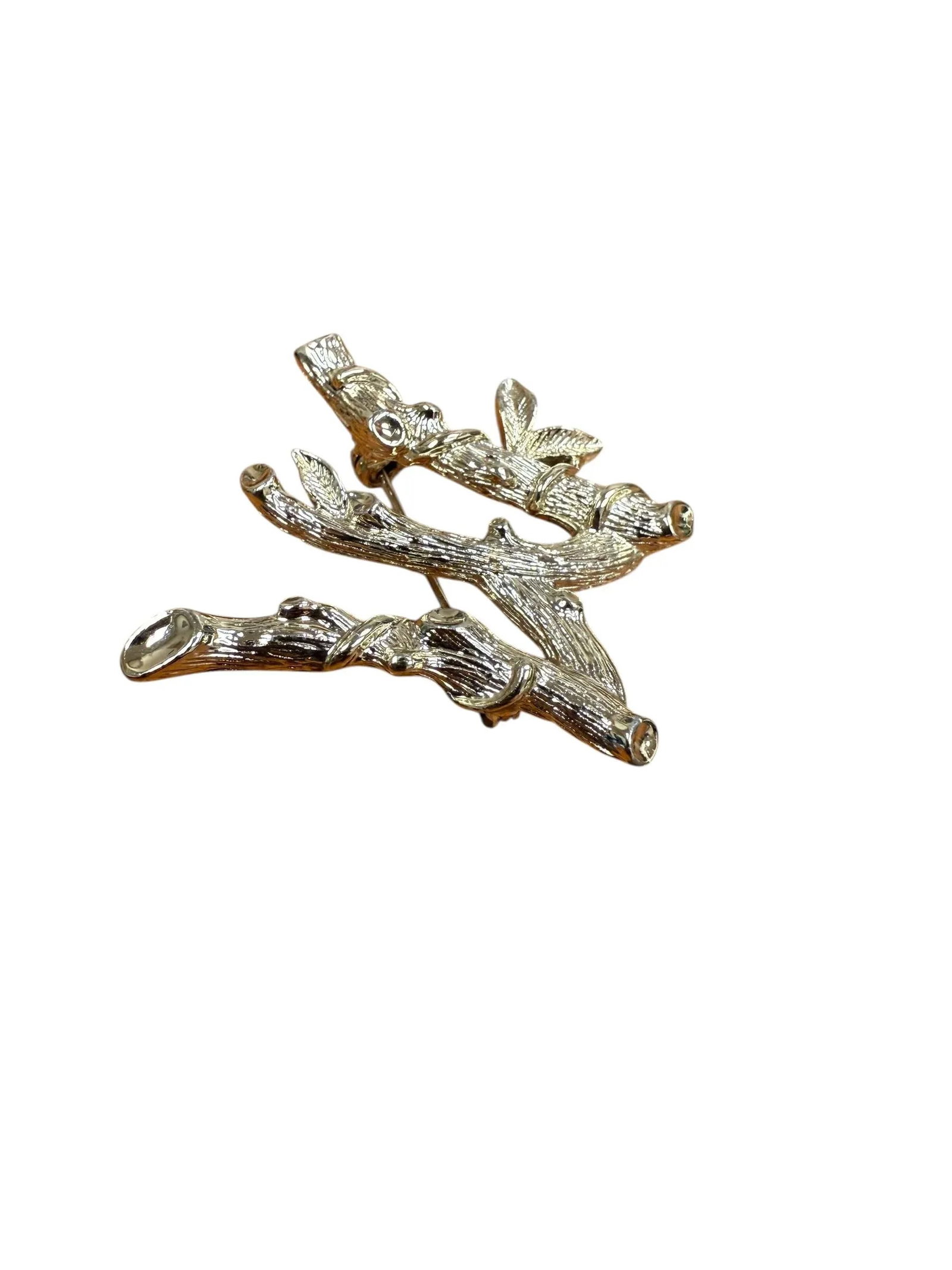 1964 Costume Brooch Letter M Organic Textured by Sarah Coventry - 8