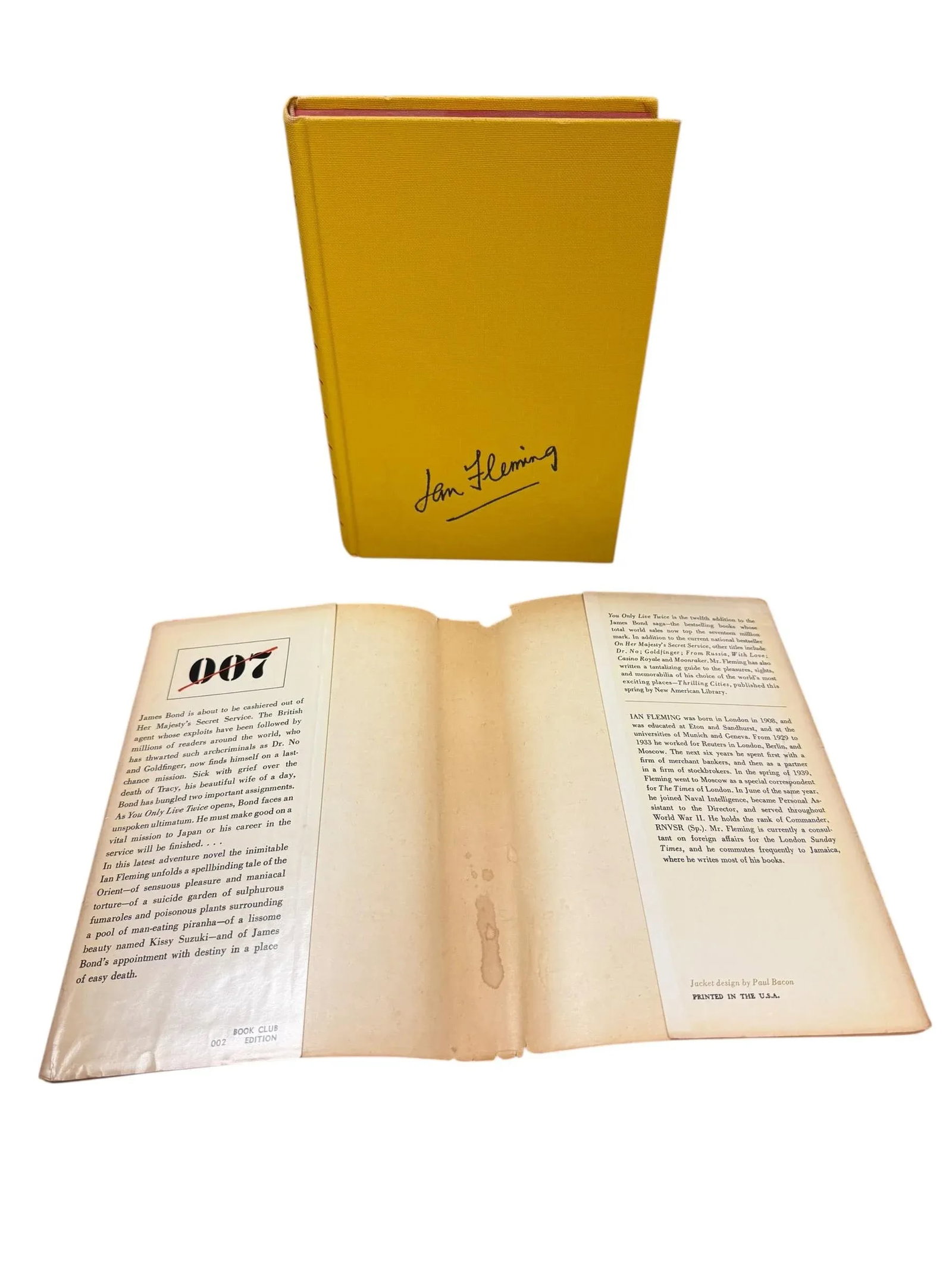 1964 James Bond You Only Live Twice Hardcover Book Ian Fleming - 11