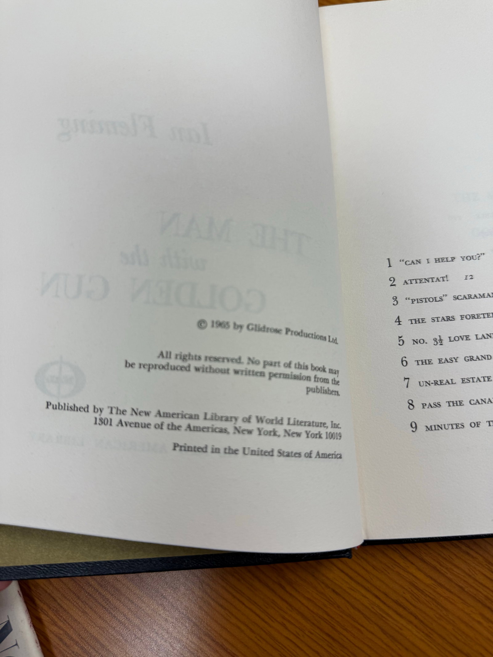 1965 Ian Fleming James Bond Hardcover the Man With the Golden Gun - 4