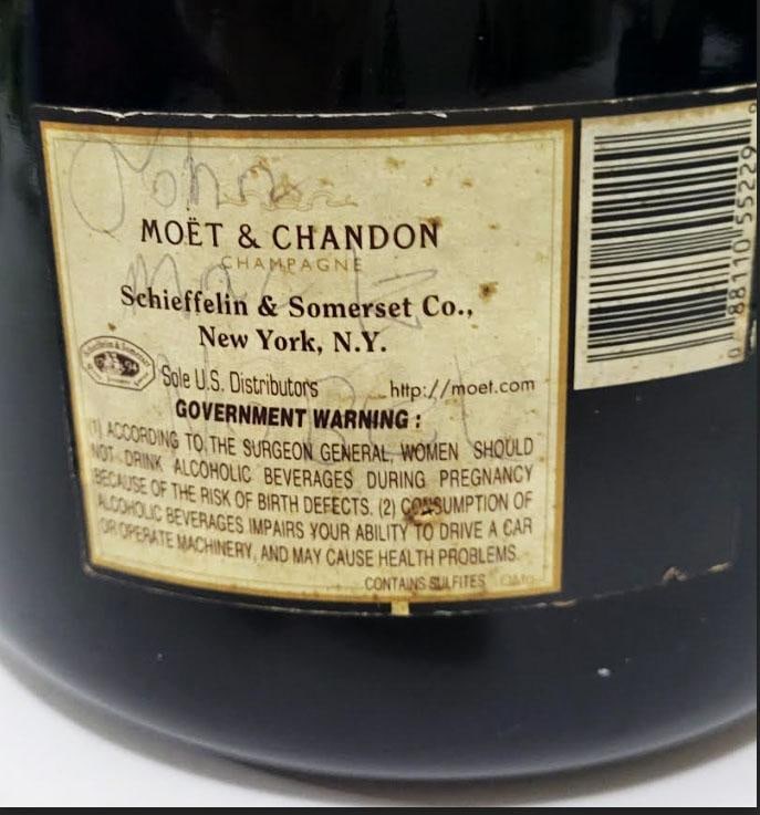 MoÃ«t & Chandon Champagne Display Bottle Oversize Sample or Dummy Bottle - 5