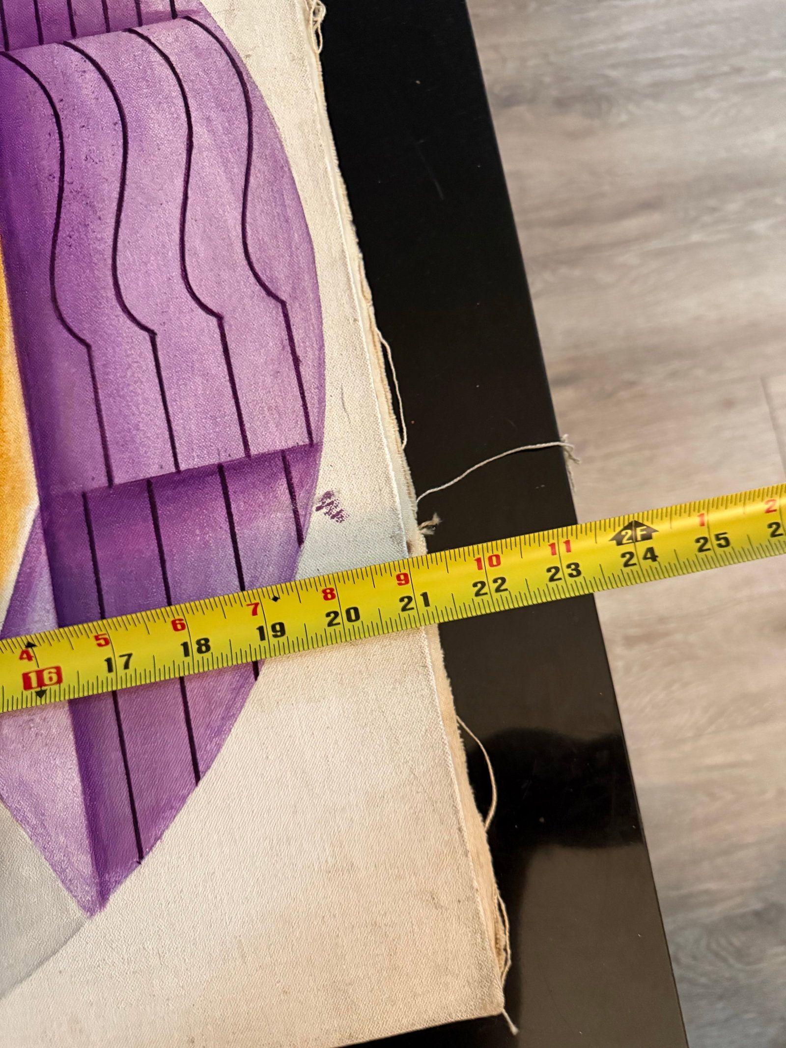 1950s Edward Wasser (1920-2003, American) Geometric Abstract on Canvas 21x21 - 3