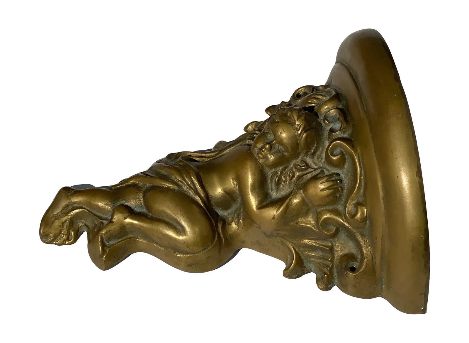 Late 19th Century Bronze Cherub Shelf Sculptural Wall Accent - 3