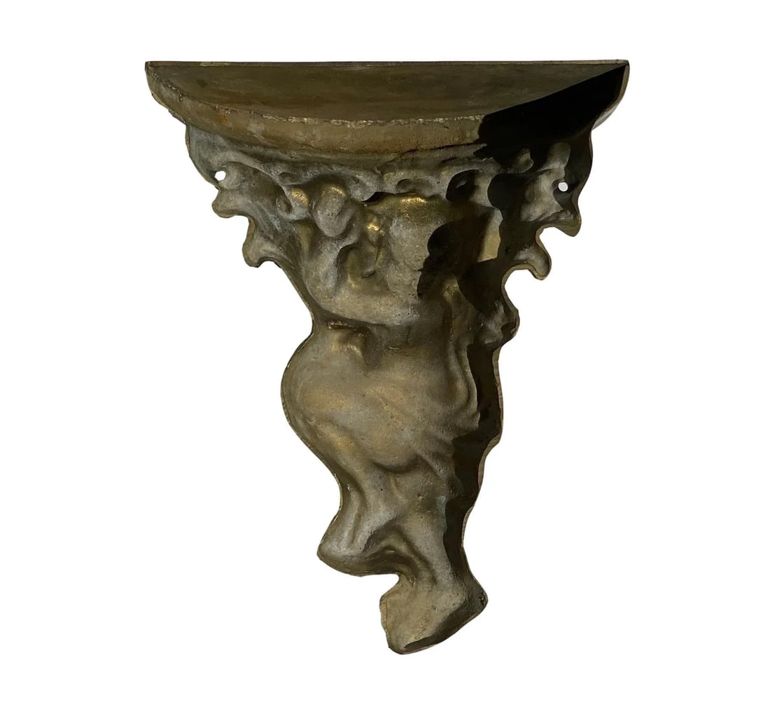 Late 19th Century Bronze Cherub Shelf Sculptural Wall Accent - 4
