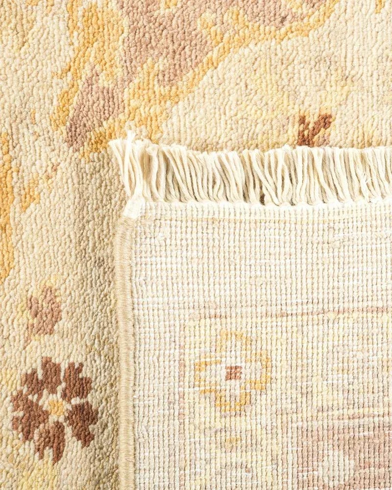 Mogul Collection Hand-Knotted Area Rug - Ivory 6' 2" x 12' 3" - 5