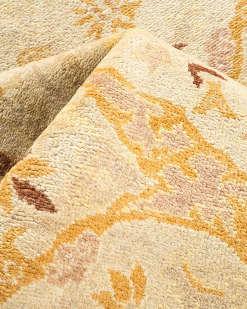 Mogul Collection Hand-Knotted Area Rug - Ivory 6' 2" x 12' 3" - 7