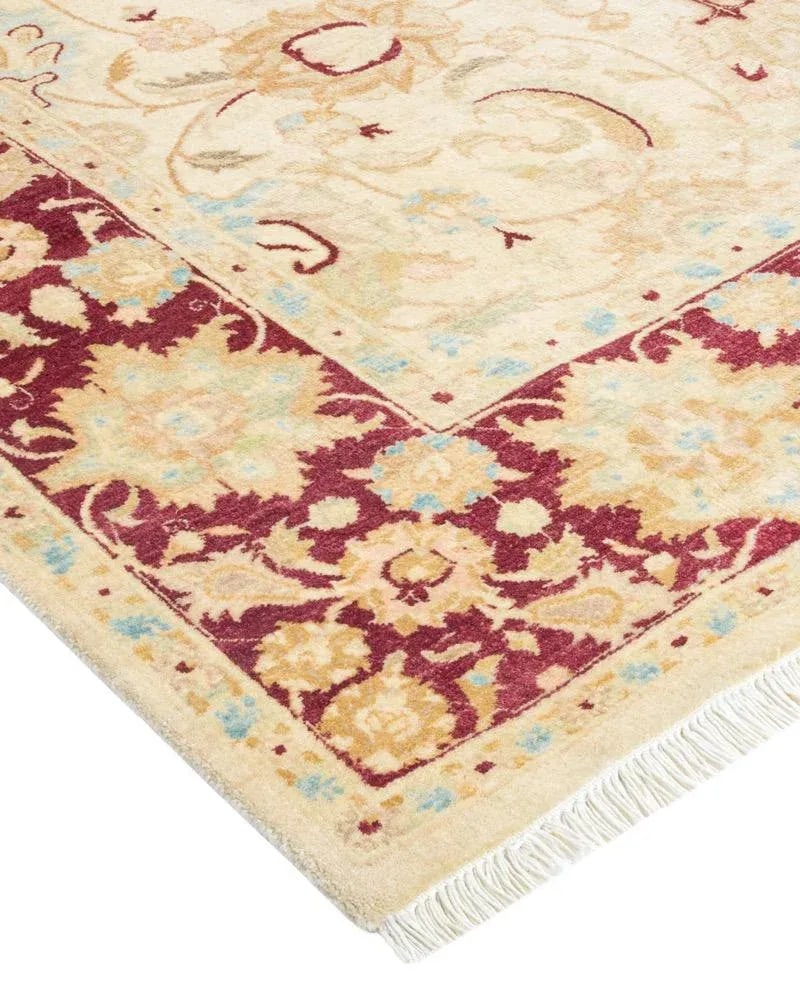 Mogul Collection Hand-Knotted Area Rug - Ivory 4' 7" x 7' 4" - 2