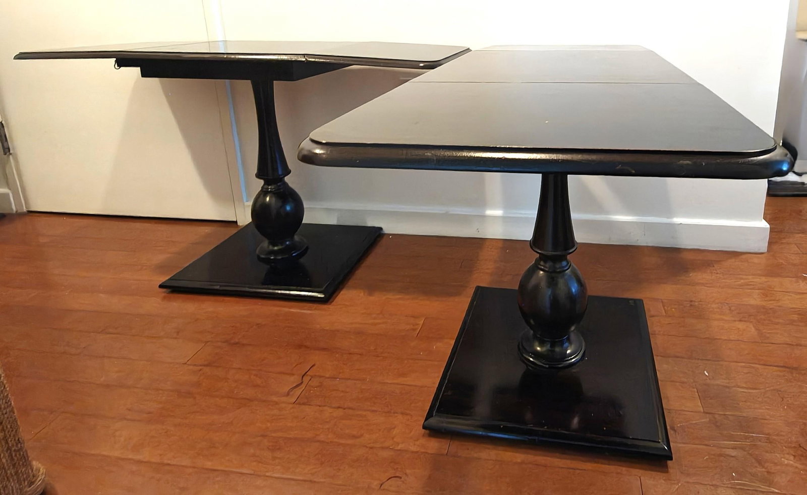 Thomas O'Brien Davis Mahogany Drop Leaf Side Tables - A Pair - 3