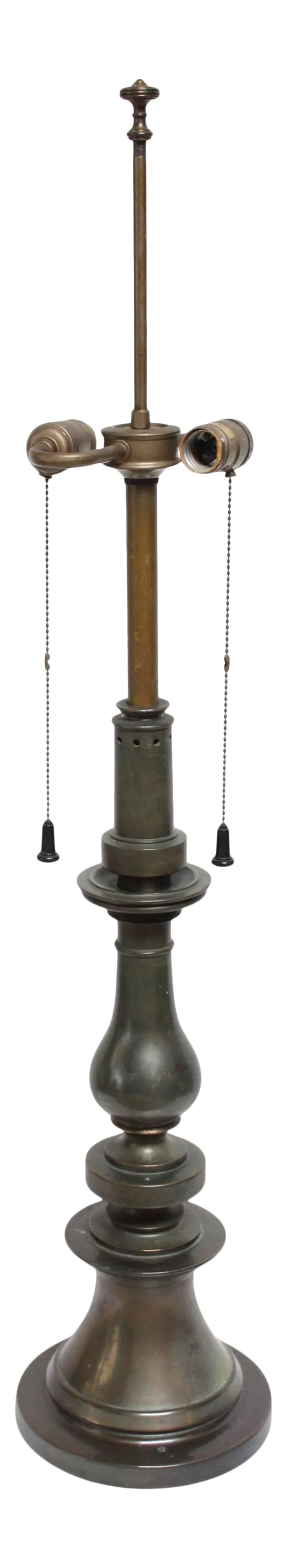 Oversized Stiffel Brass Table Lamp with Double Socket (1 of 10)