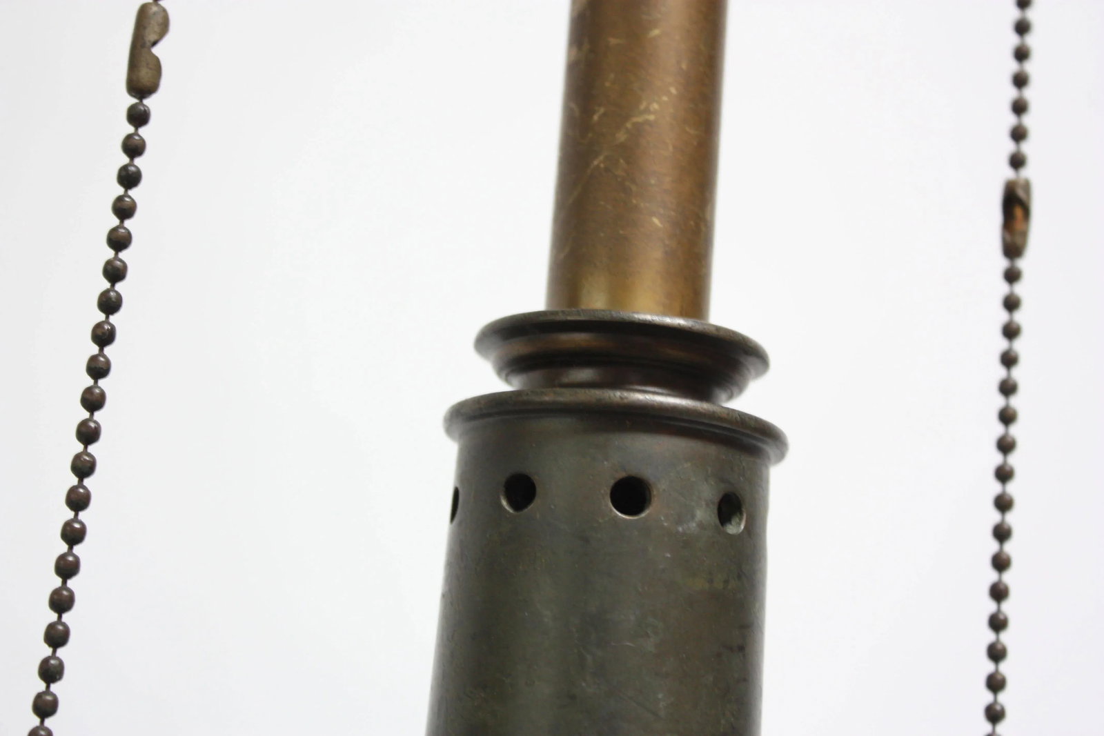 Oversized Stiffel Brass Table Lamp with Double Socket - 4