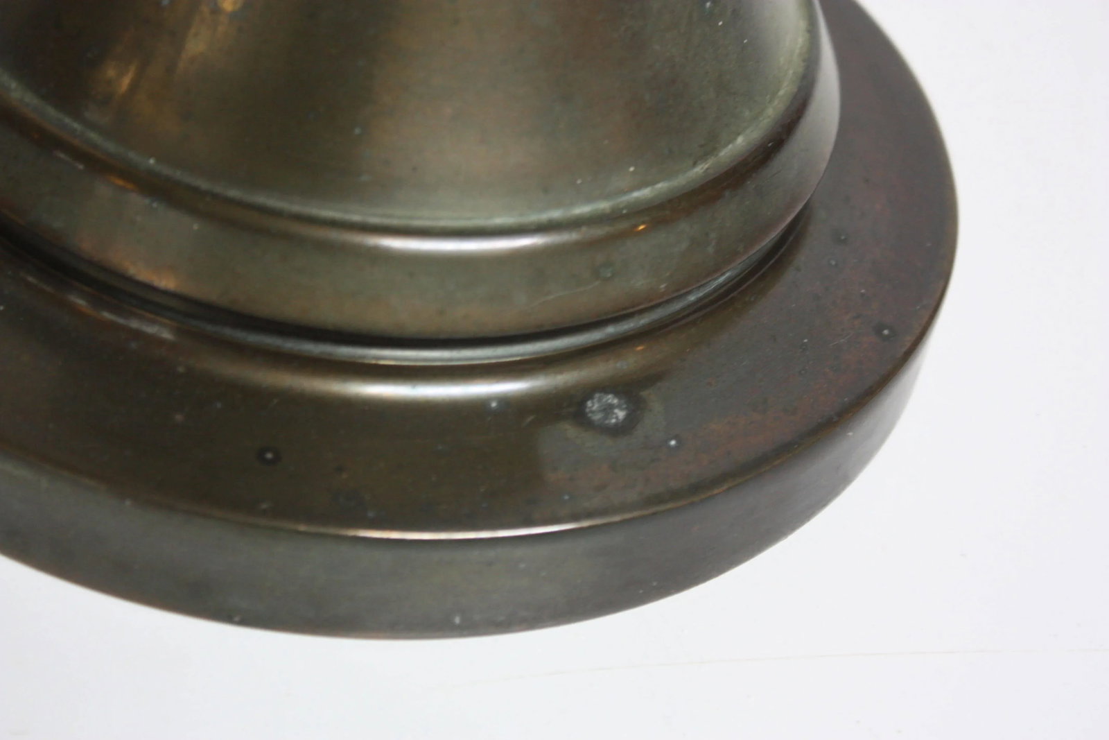 Oversized Stiffel Brass Table Lamp with Double Socket - 6