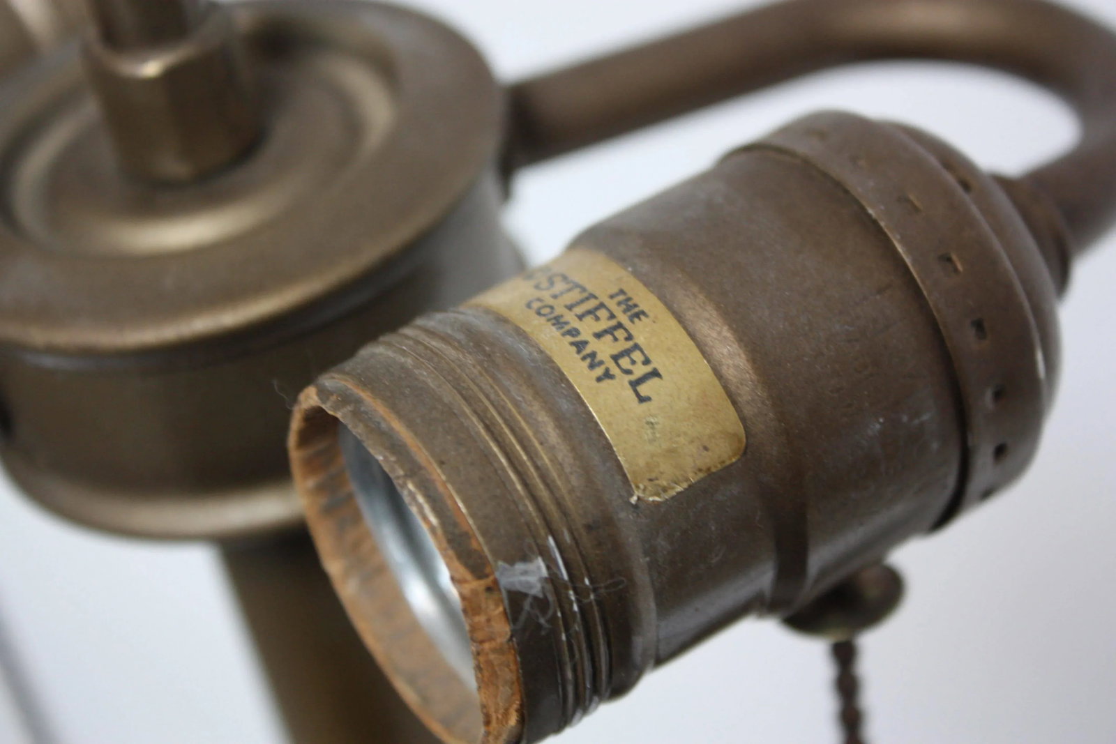 Oversized Stiffel Brass Table Lamp with Double Socket - 7