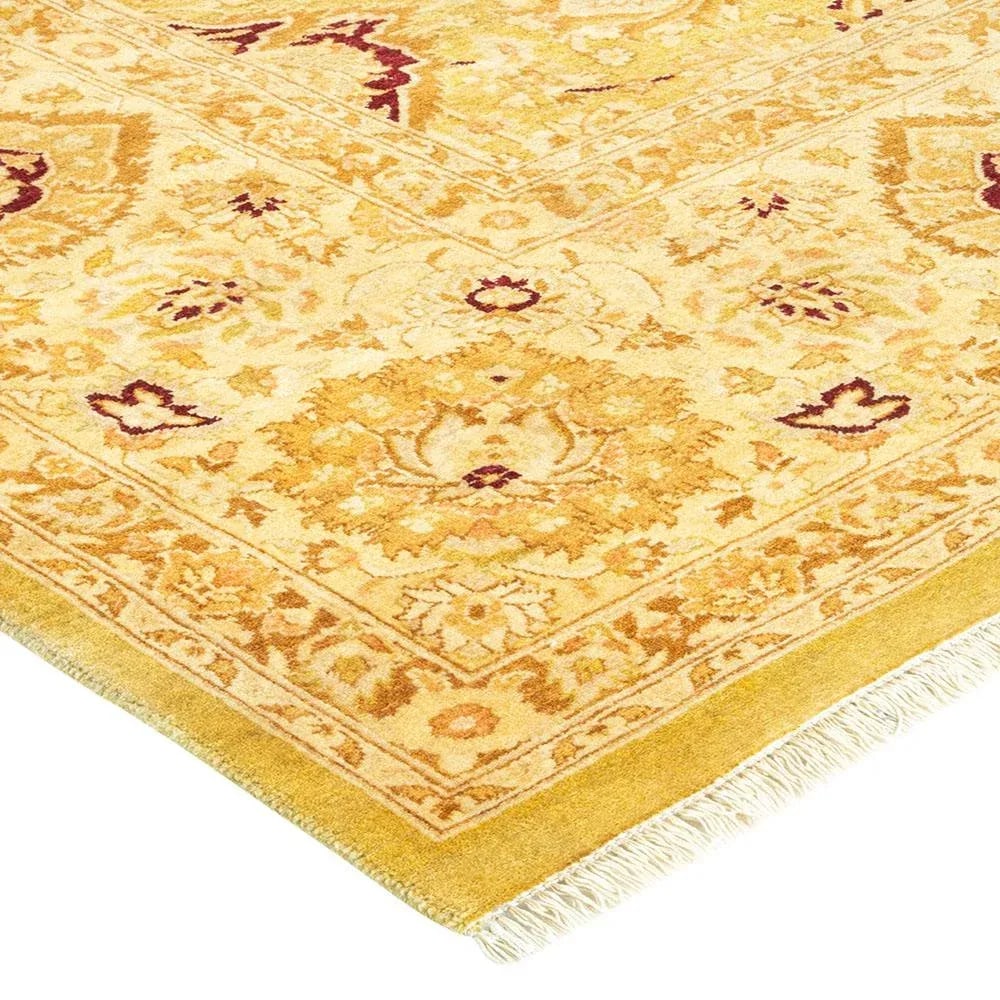 Mogul Collection Hand-Knotted Area Rug - Green 8' 2" x 16' 6" - 2