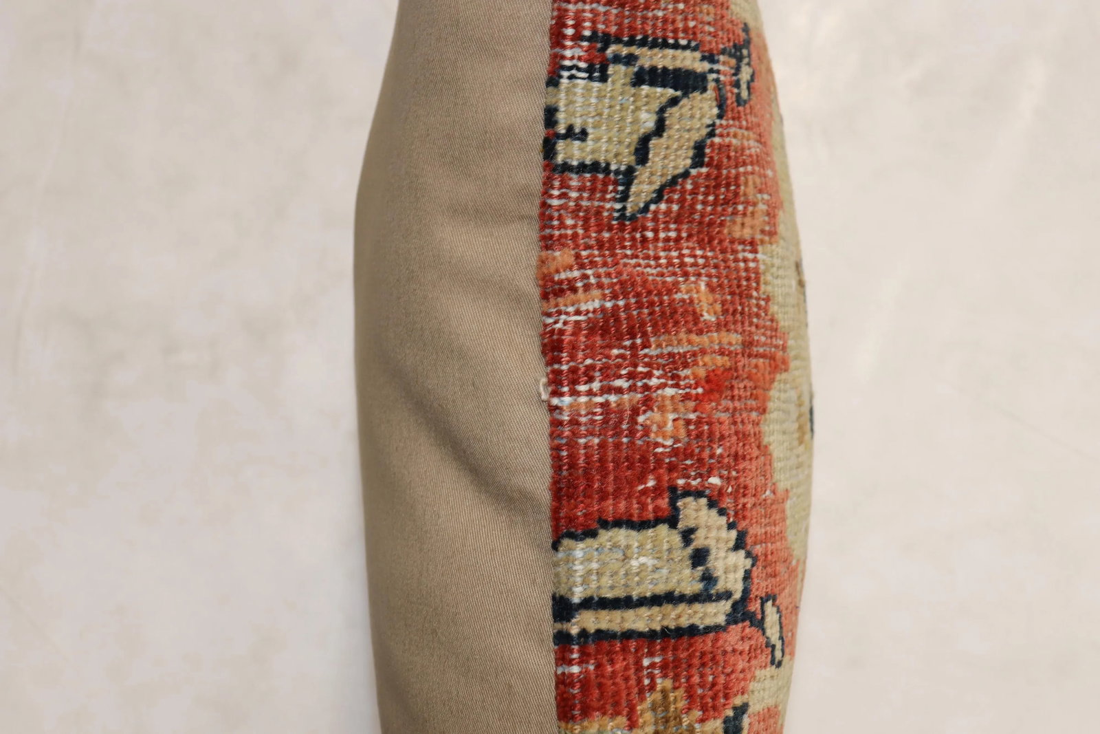 Distressed 19th Century Traditional Rug Pillow - 3