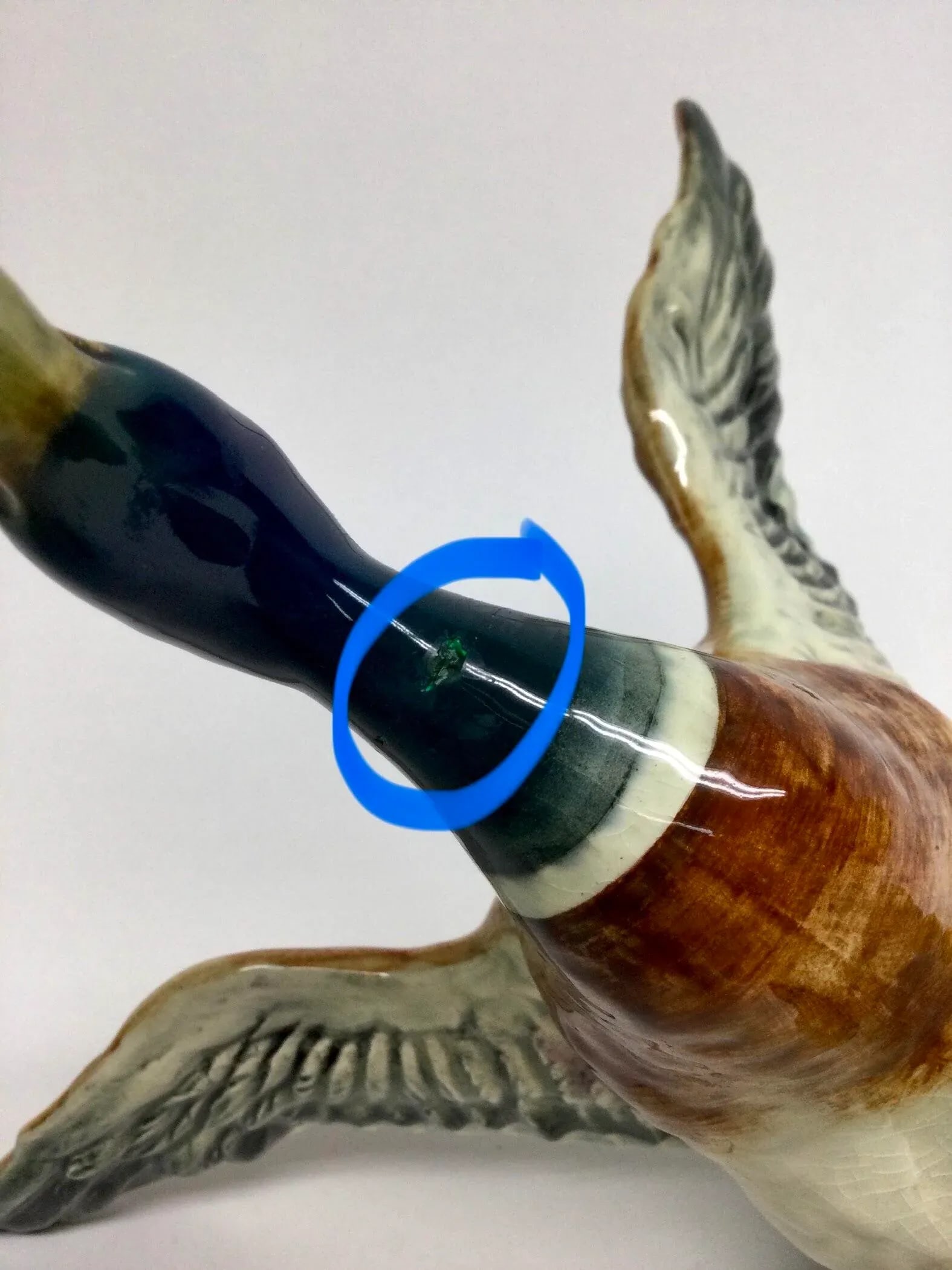 Vintage Beswick Porcelain Mallard Duck England - 11