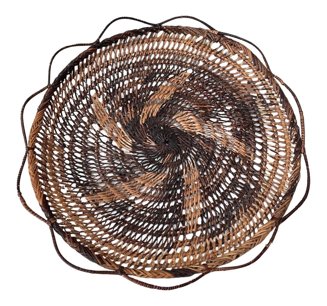 Vintage Boho Woven Rattan Wall Decor Plate/Bowl (1 of 5)