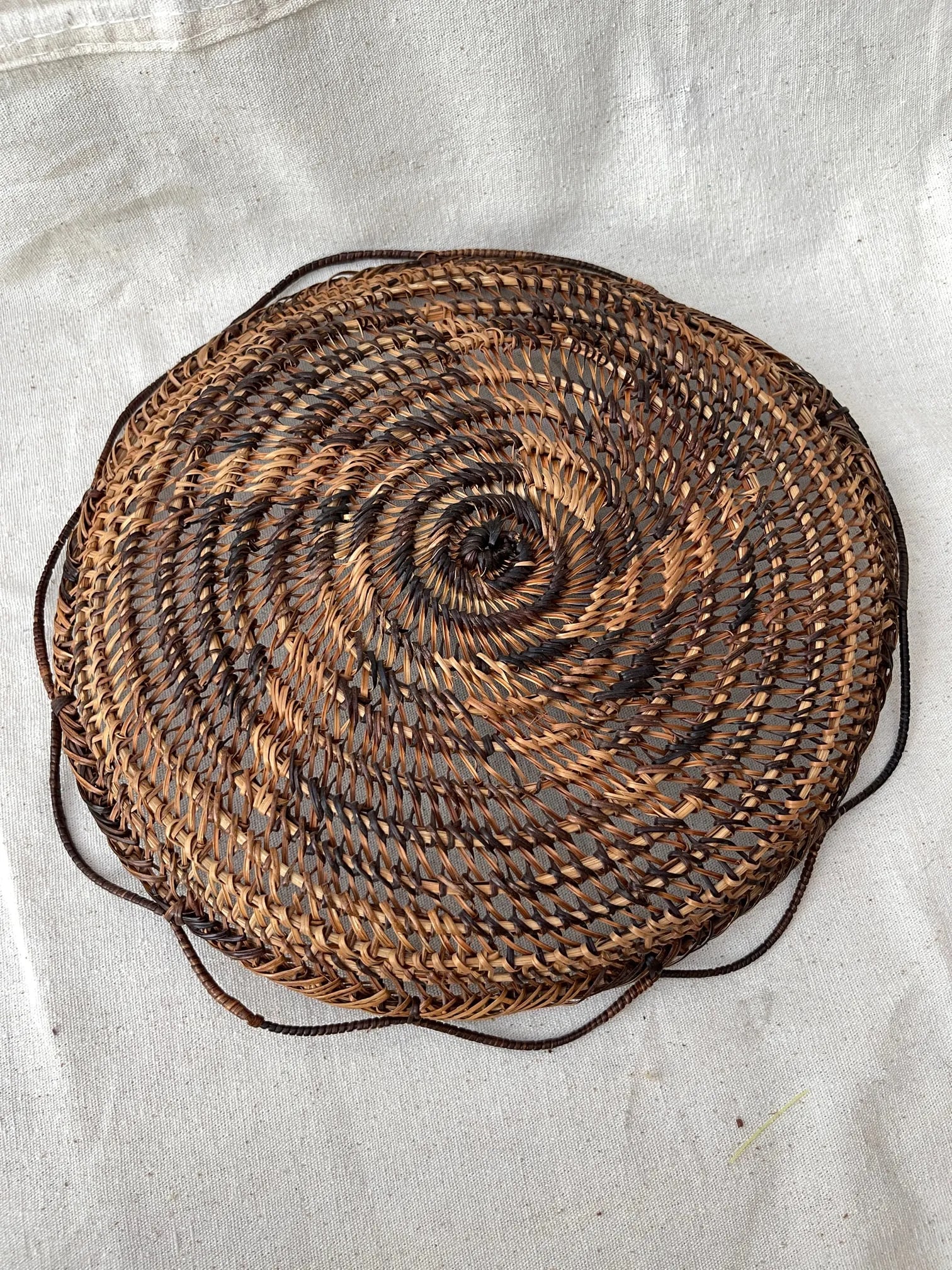 Vintage Boho Woven Rattan Wall Decor Plate/Bowl - 2