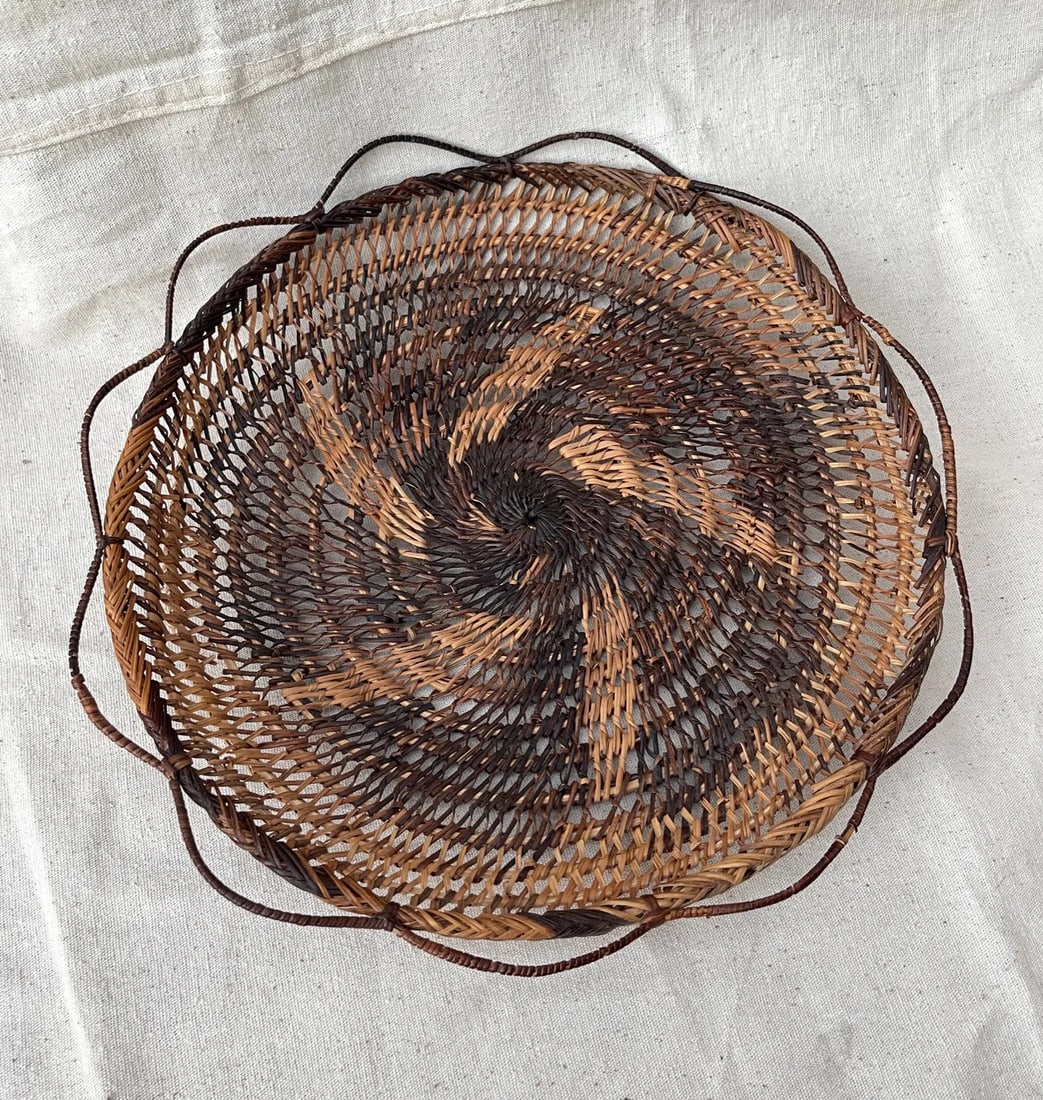 Vintage Boho Woven Rattan Wall Decor Plate/Bowl - 5
