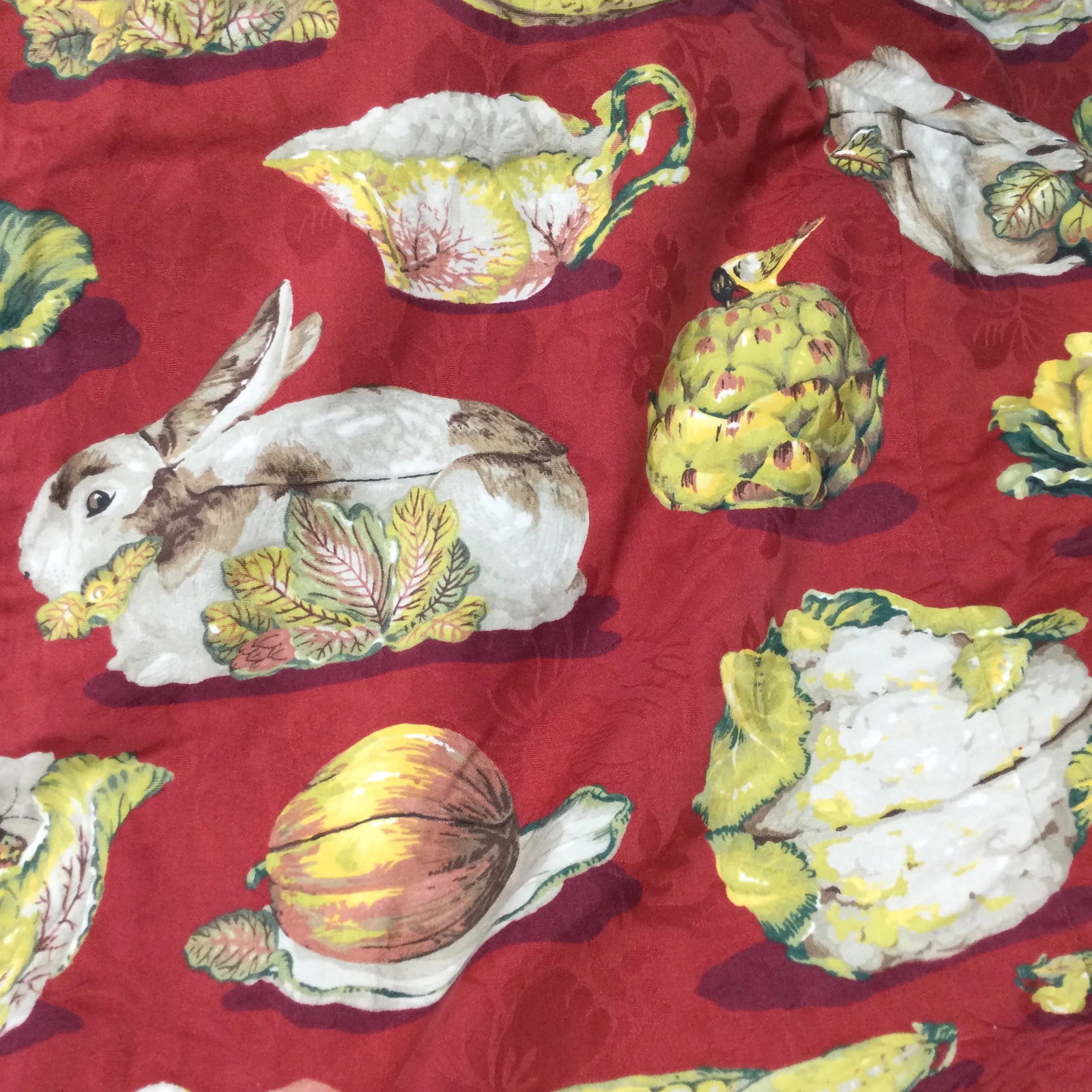 Vintage Country French Cotton Damask Bed Cover - 6