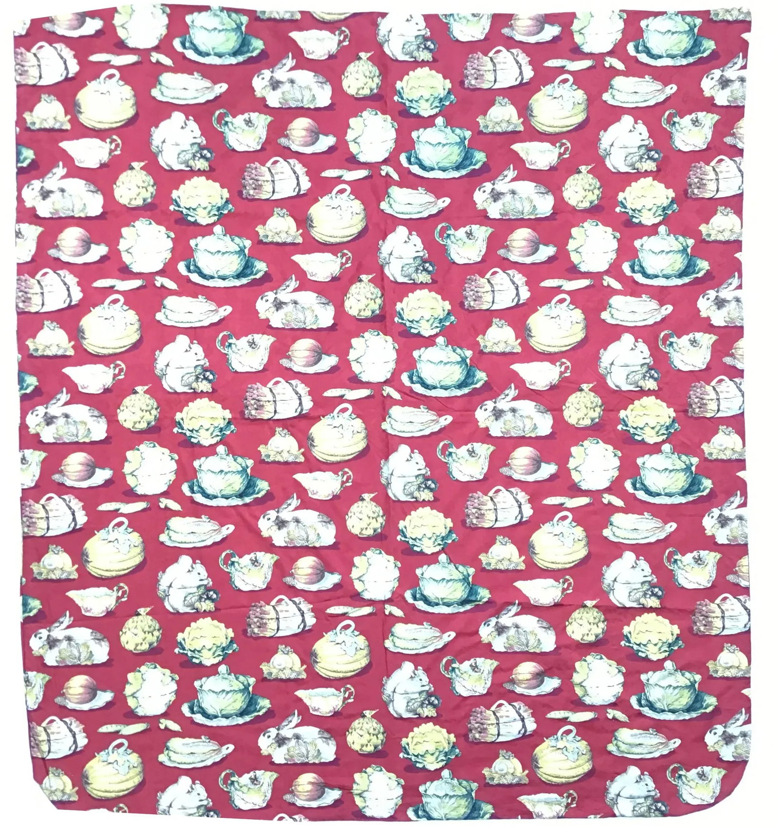 Vintage Country French Cotton Damask Bed Cover - 8