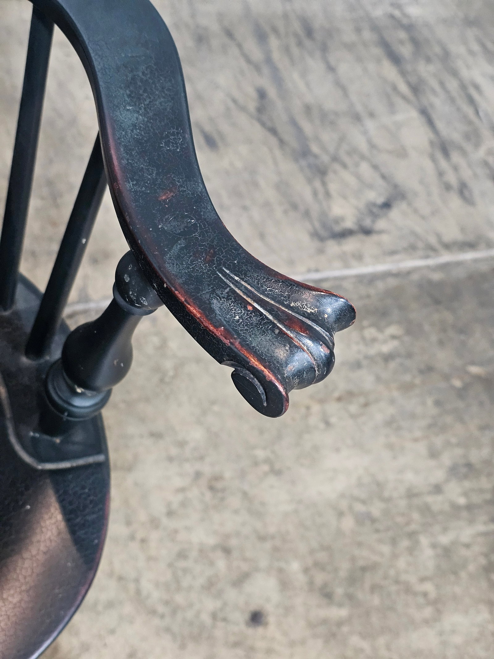 d.r. Dimes Black Fan Back Carved Windsor Arm Chair Bench Made New Hampshire - 2