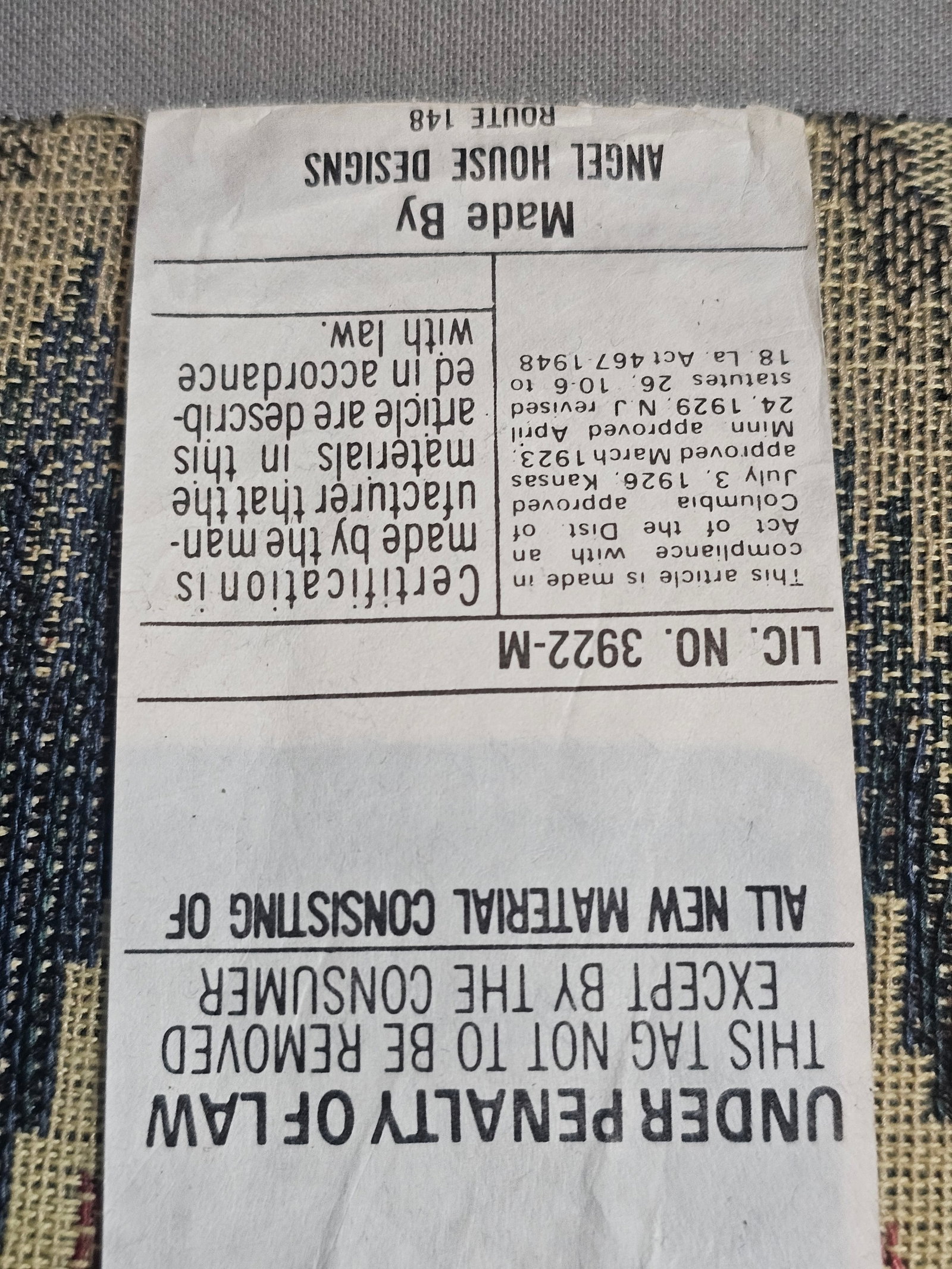 Mahogany Williamsburg Queen Anne Style Wing Back Chair New Flame Stitch Fabric - 7