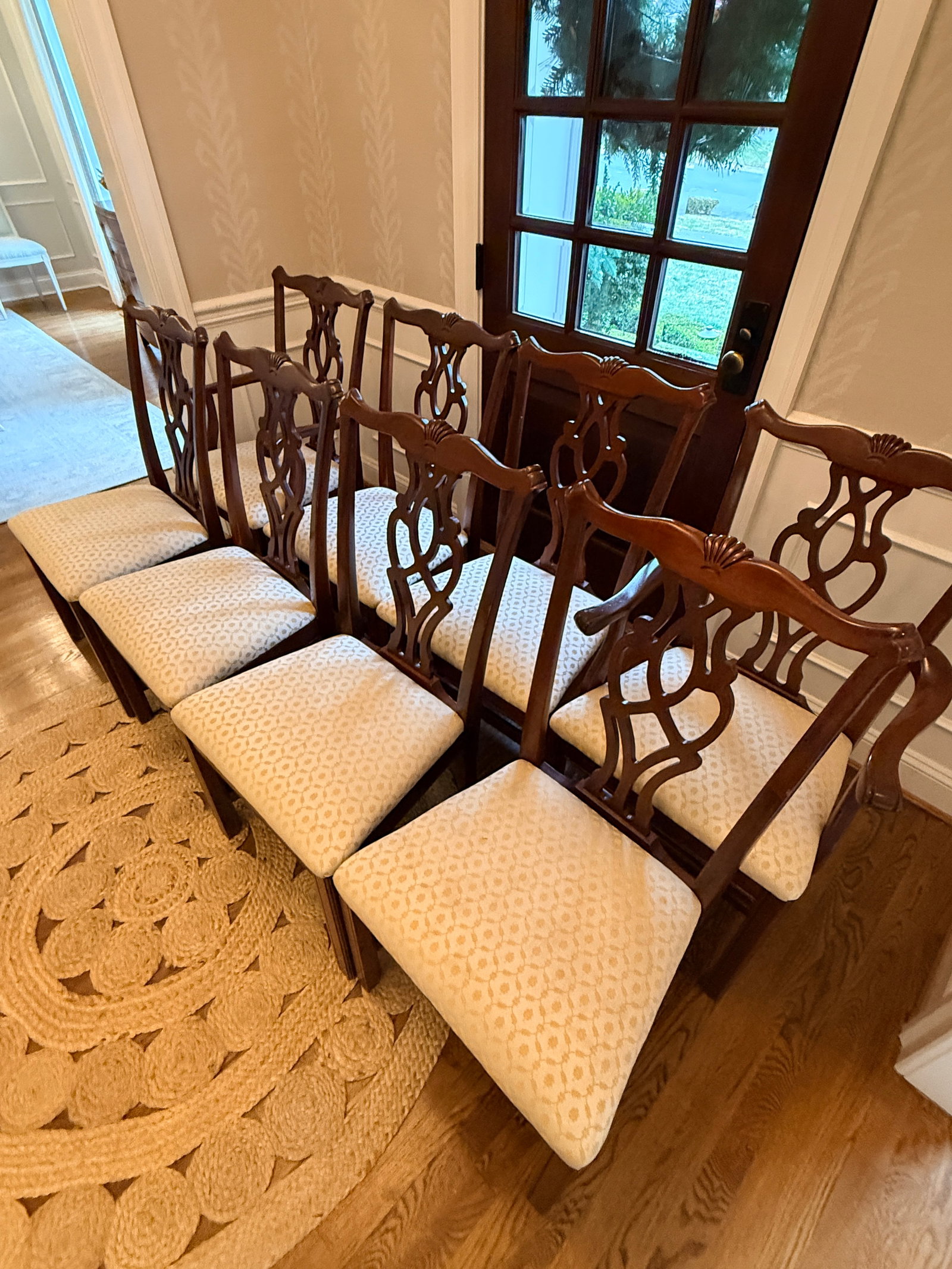 Set of 8 Thomasville Winston Court Chippendale Chairs - 2