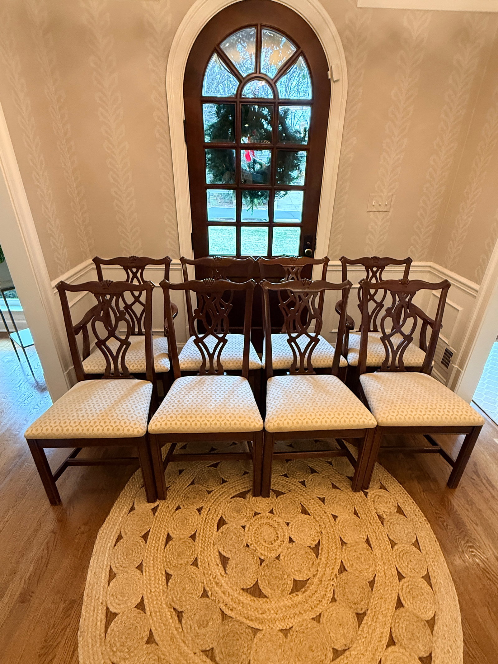 Set of 8 Thomasville Winston Court Chippendale Chairs - 5