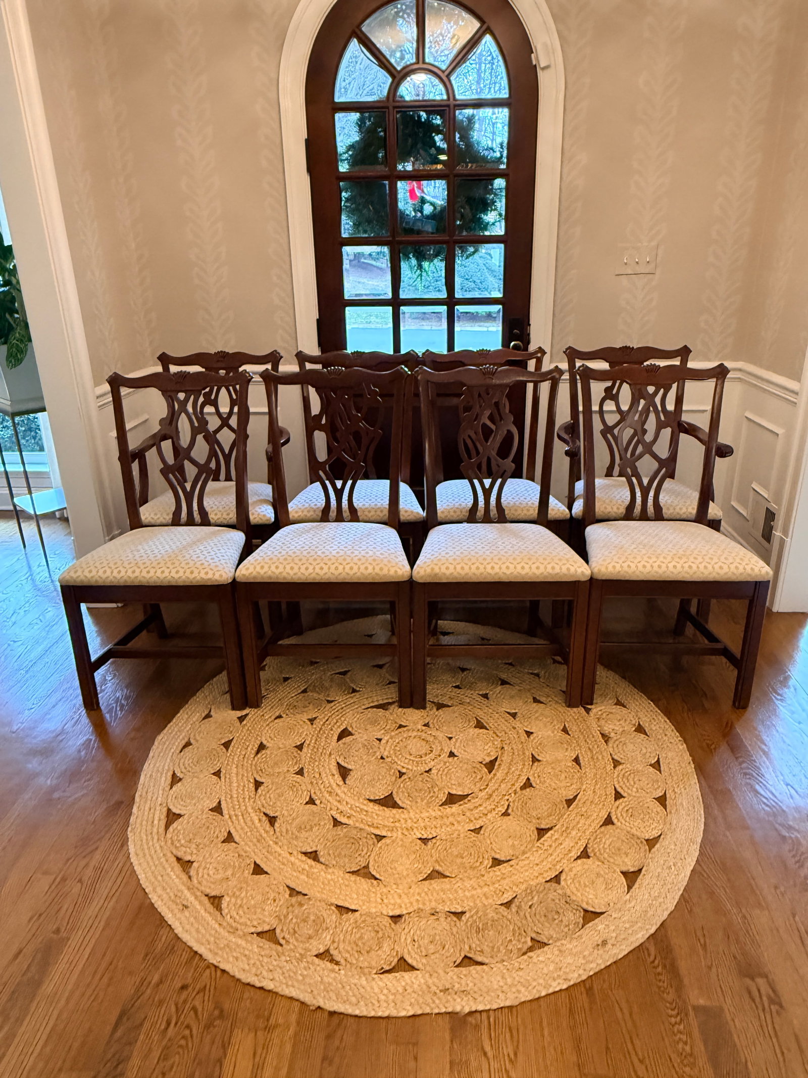 Set of 8 Thomasville Winston Court Chippendale Chairs - 9