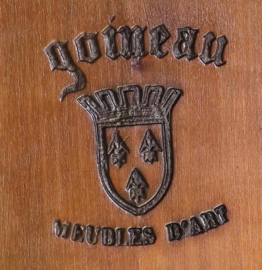 Pair of Vintage French Walnut Benches - 7