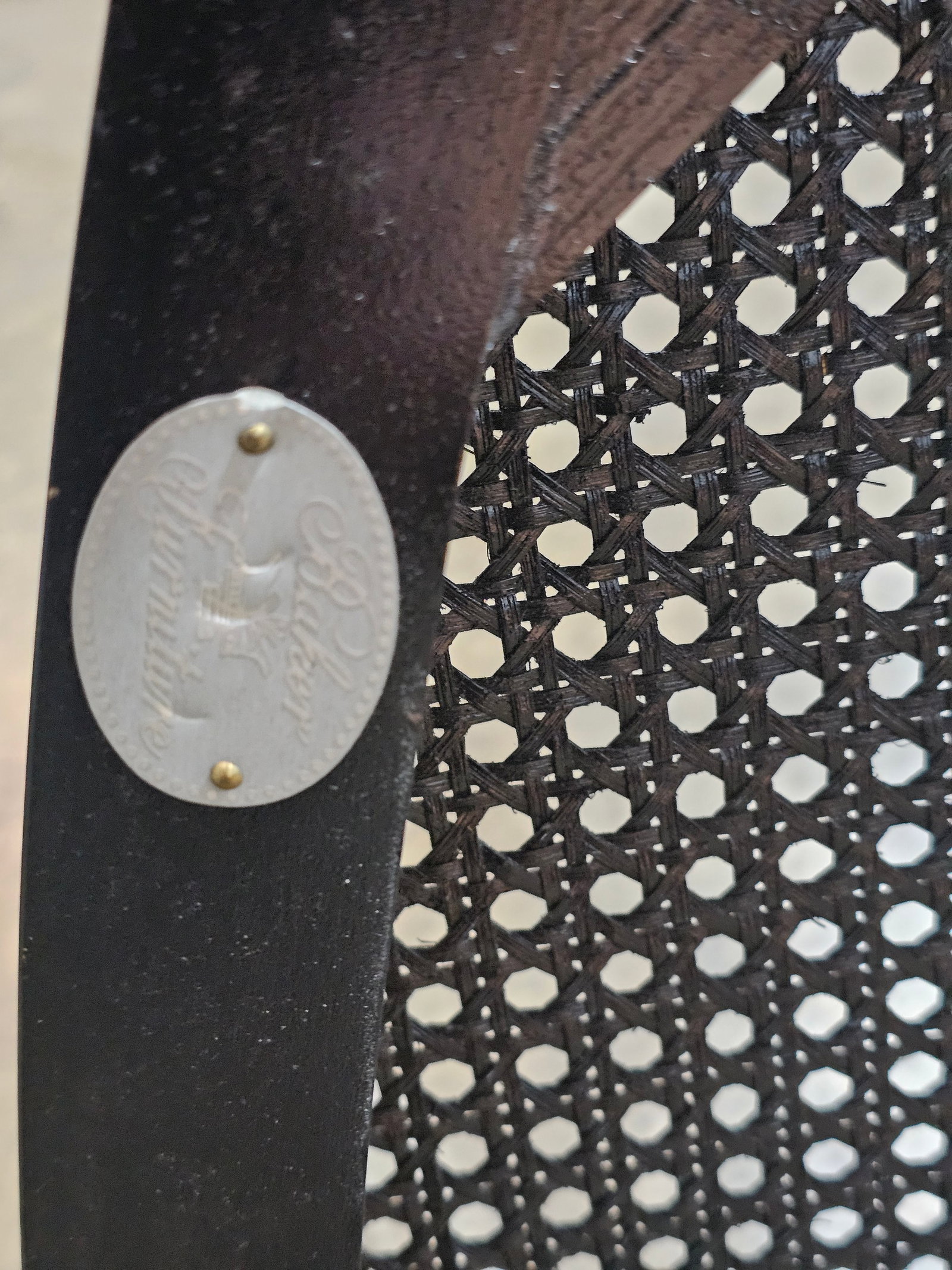 Late 20th Century Baker Historic Charleston Bench Settee Black Finish Gold Accents - 14