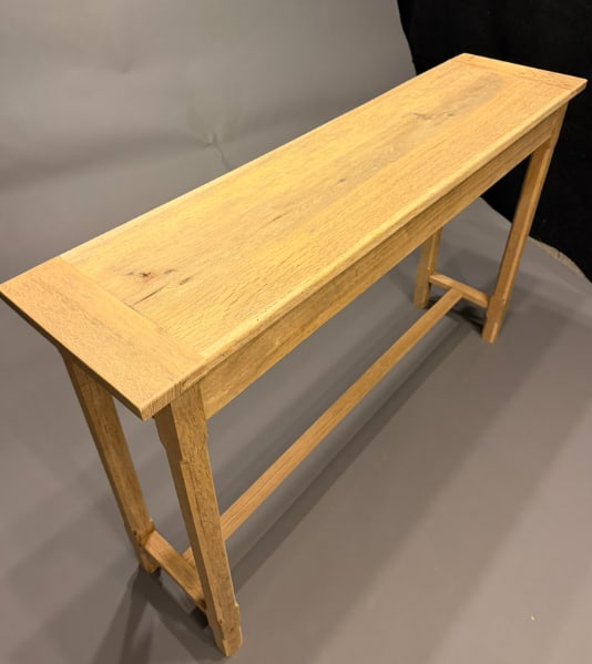 Hand Made Oak Console Table - 2