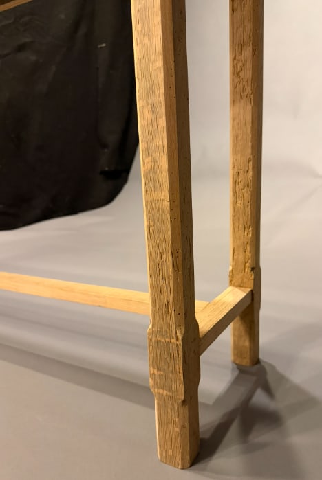 Hand Made Oak Console Table - 6