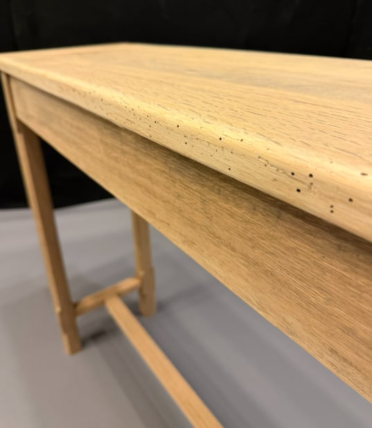 Hand Made Oak Console Table - 9