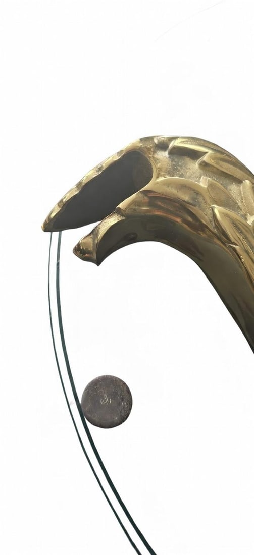 1970s Chapman Manufacturing Brass and Glass Coffee Table and Side Tables Set - 3 Pieces - 6