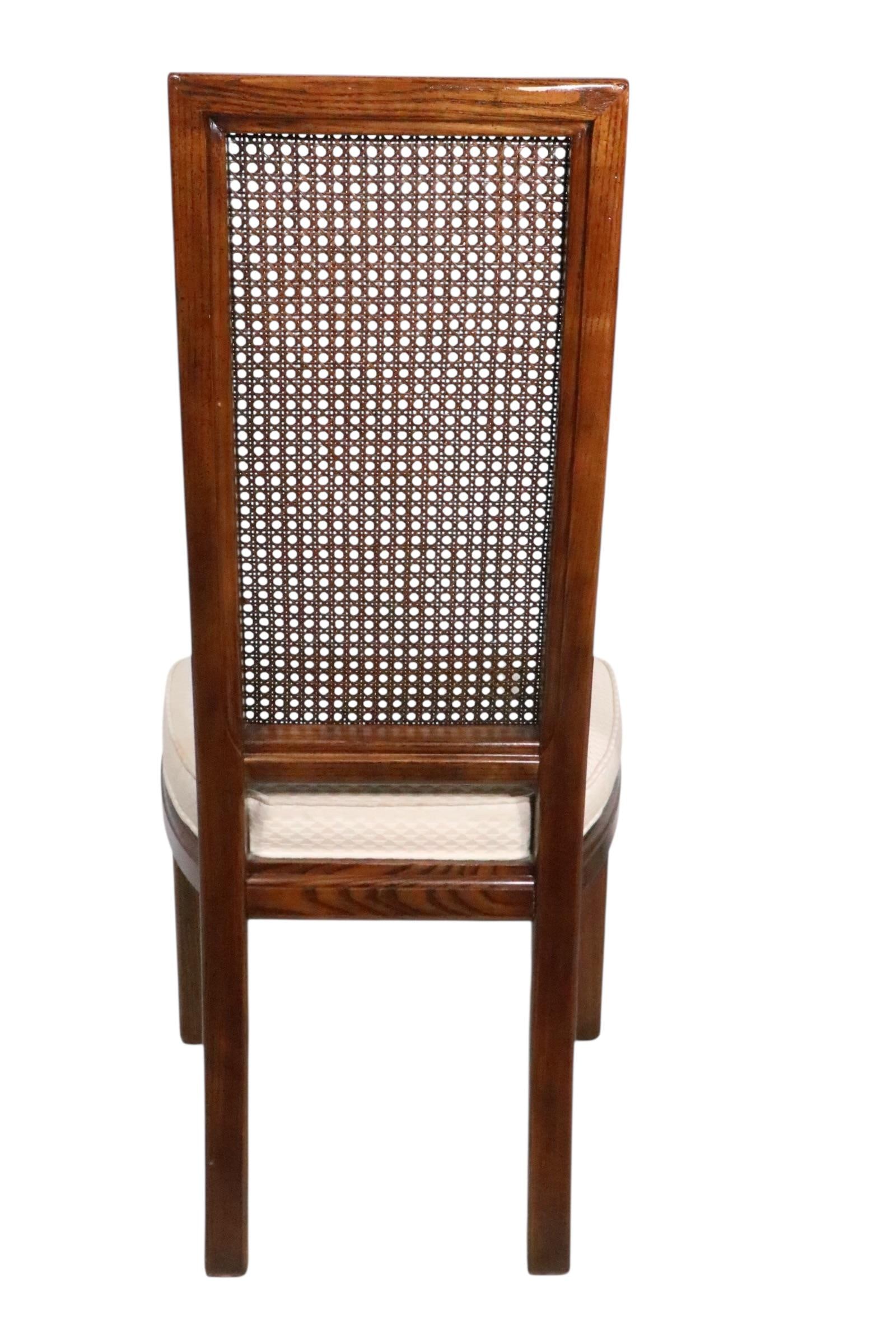 Set of Ten Cane Back Dining Chairs by Henredon C. 1980's - 10