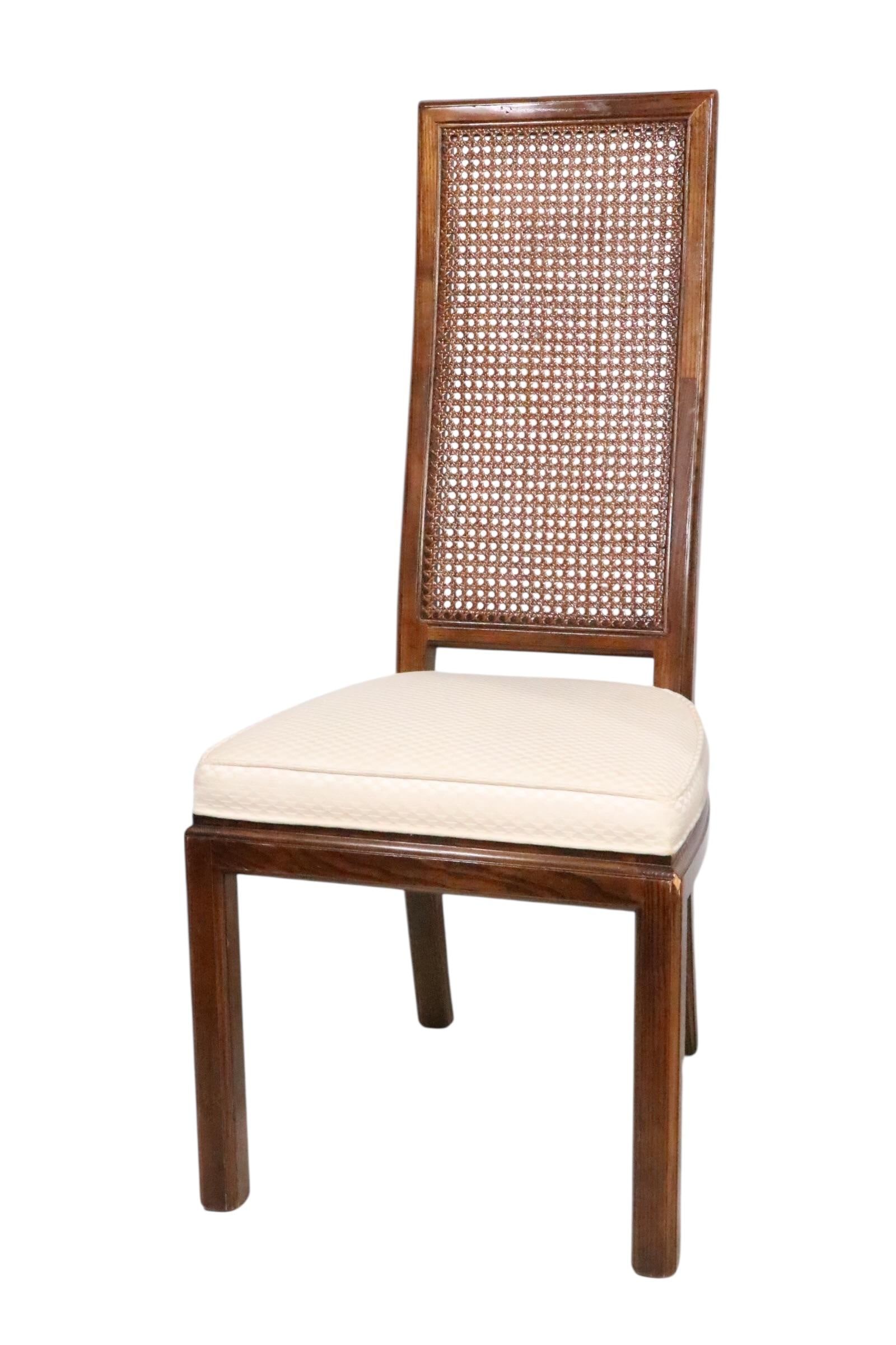 Set of Ten Cane Back Dining Chairs by Henredon C. 1980's - 9