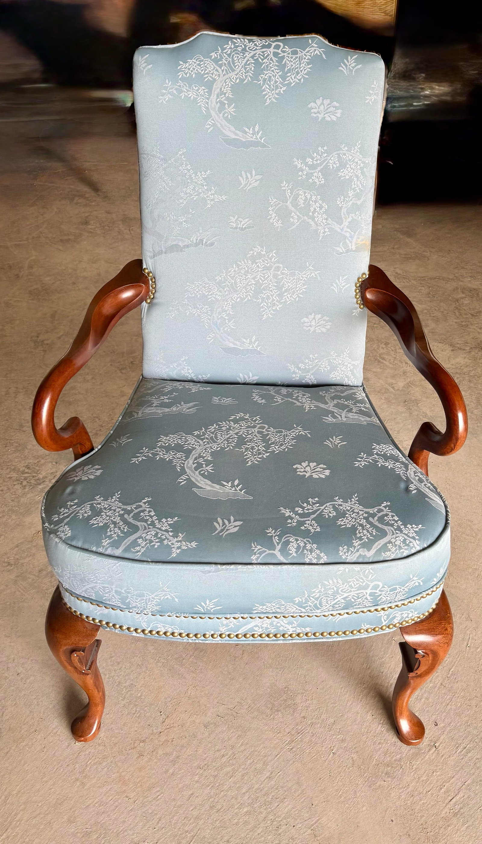 Mid 20th Century Louis XV Style Chinoiserie Accent Chair - 10
