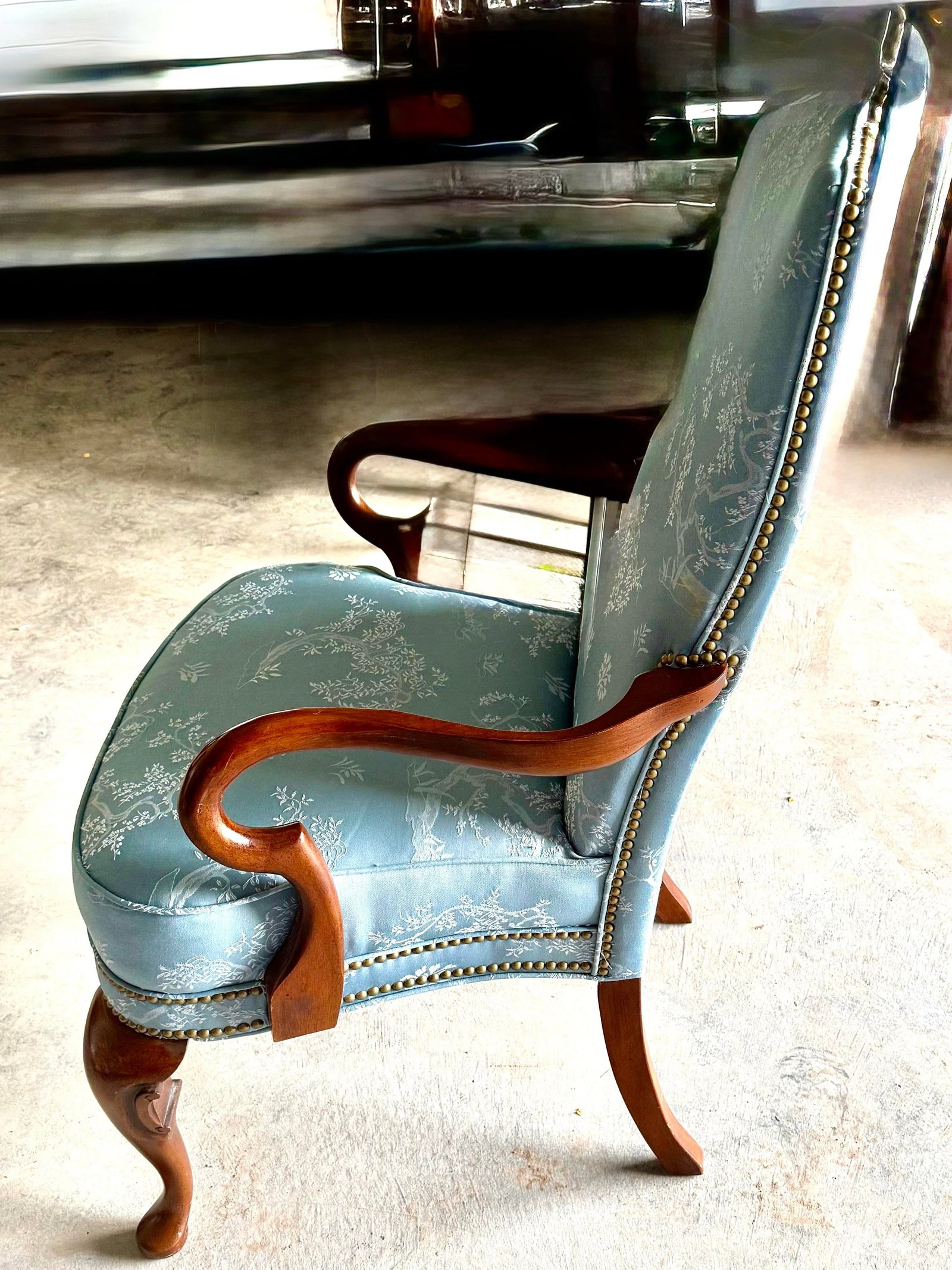 Mid 20th Century Louis XV Style Chinoiserie Accent Chair - 7