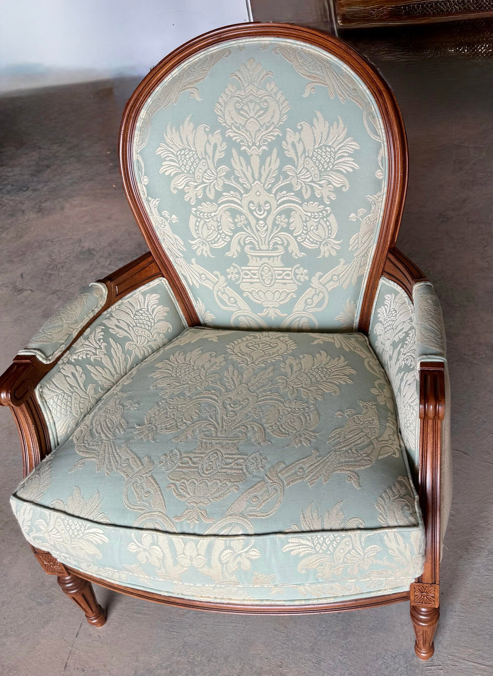 Late 19th Century Louis XVI Style Berger'e Armchair - 10