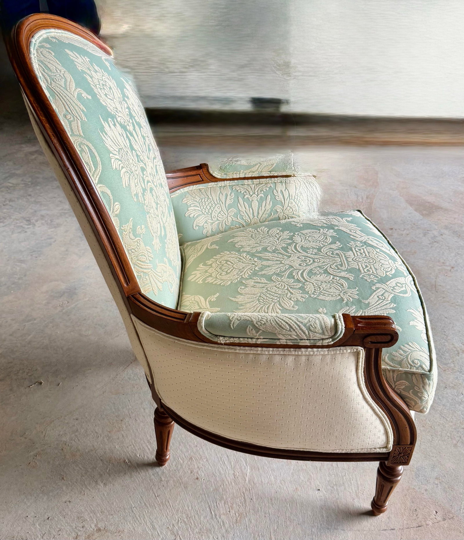 Late 19th Century Louis XVI Style Berger'e Armchair - 11