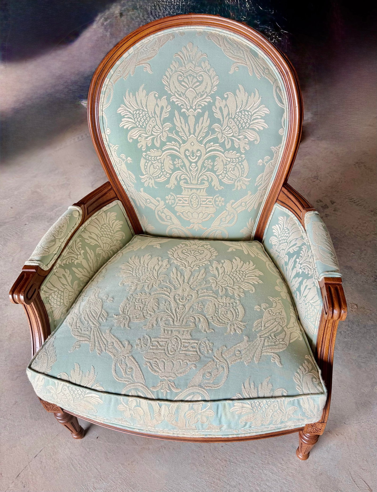 Late 19th Century Louis XVI Style Berger'e Armchair - 12